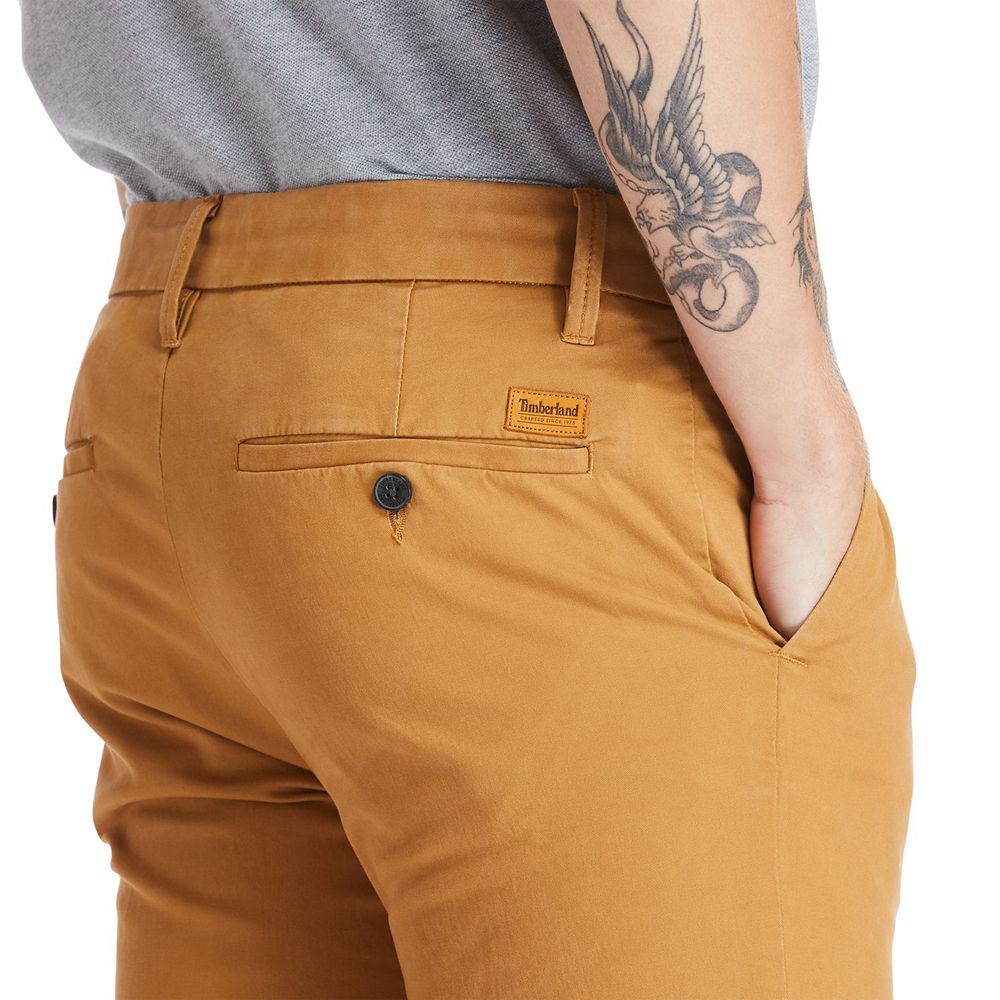 Pantaloni Timberland Barbati Maro - Sargent Lake Slim Stretch Chino - Romania - HGFONS907